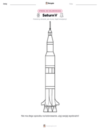 Podgląd drukowalnego arkusza ćwiczeń Saturn V