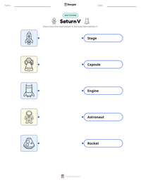 Saturn V printable worksheet preview