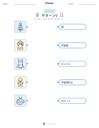 サターンV の印刷可能ワークシートプレビュー