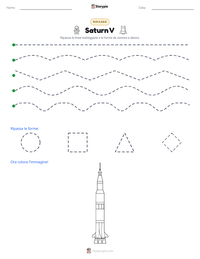 Anteprima della scheda stampabile di Saturn V
