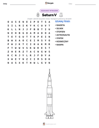 Podgląd drukowalnego arkusza ćwiczeń Saturn V