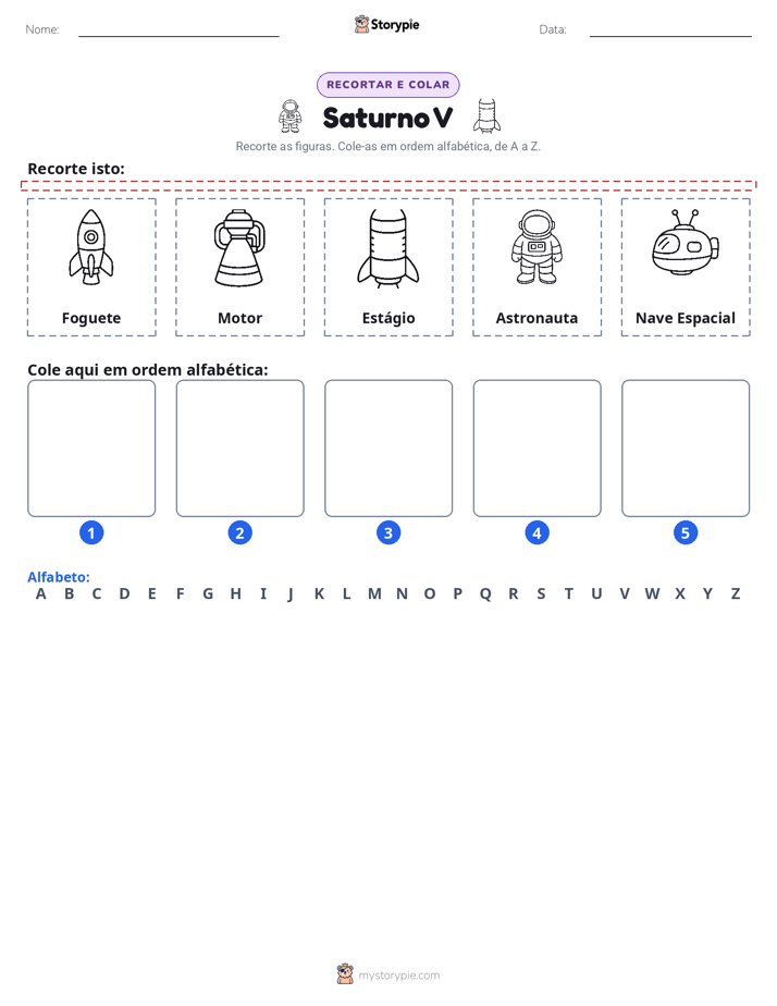 Recortar & Colar Alfabeto