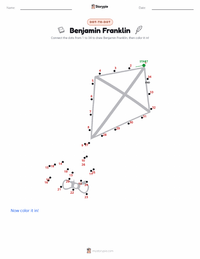 Benjamin Franklin printable worksheet preview