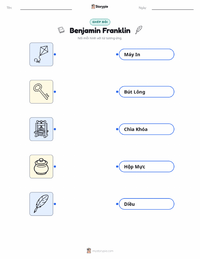 Tài liệu in sẵn Benjamin Franklin cho trẻ em