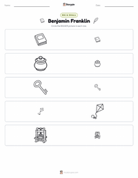 Benjamin Franklin printable worksheet preview