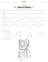 Thales of Miletus printable worksheet preview