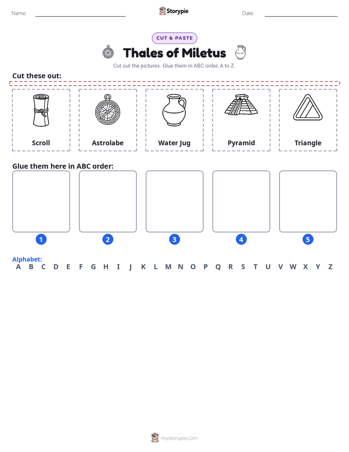 Cut & Paste Alphabet
