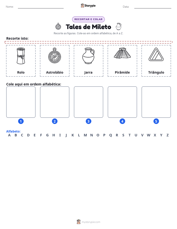 Recortar & Colar Alfabeto