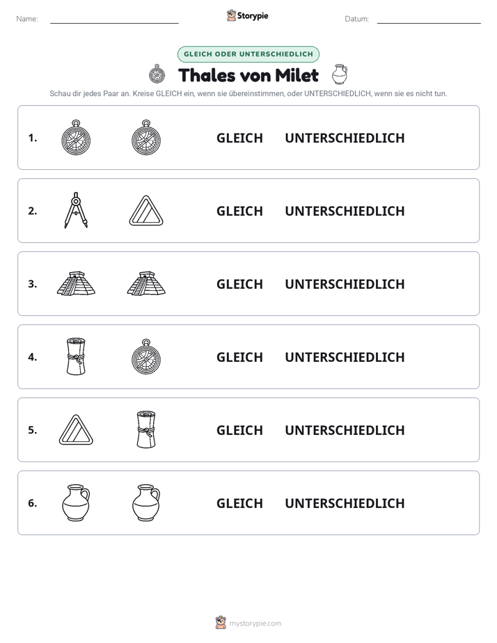 Gleich oder Anders