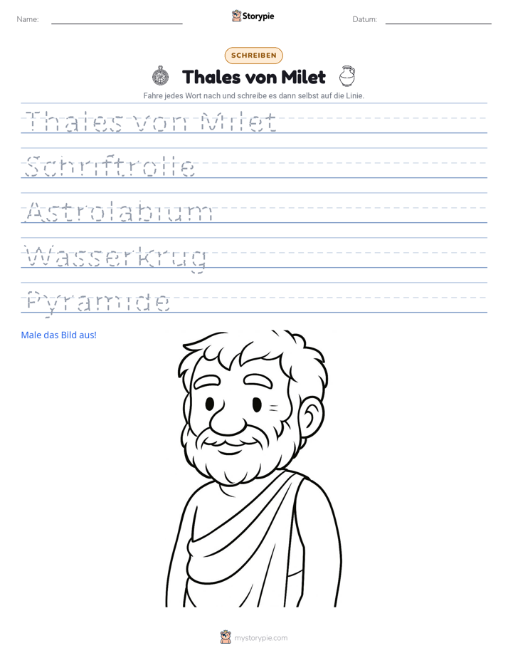 Schreibübung