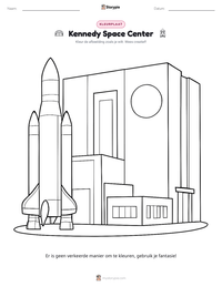 Kennedy Space Center afdrukbare werkblad voorbeeld