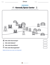 Kennedy Space Center druckbare Arbeitsblatt Vorschau