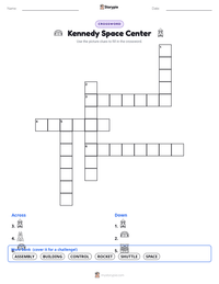 Kennedy Space Center printable worksheet preview