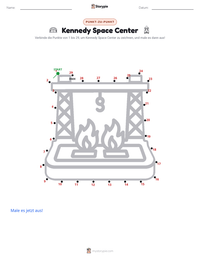 Kennedy Space Center druckbare Arbeitsblatt Vorschau