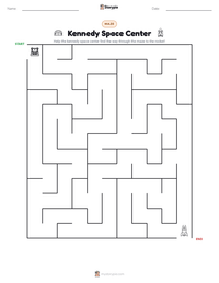 Kennedy Space Center printable worksheet preview