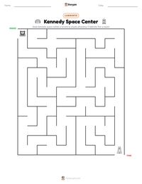 Anteprima della scheda stampabile di Kennedy Space Center