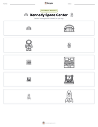 Anteprima della scheda stampabile di Kennedy Space Center