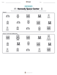 Kennedy Space Center printable worksheet preview