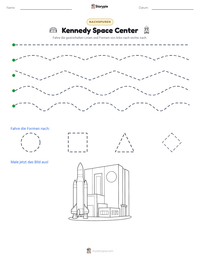 Kennedy Space Center druckbare Arbeitsblatt Vorschau