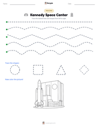 Kennedy Space Center printable worksheet preview