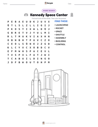 Kennedy Space Center printable worksheet preview