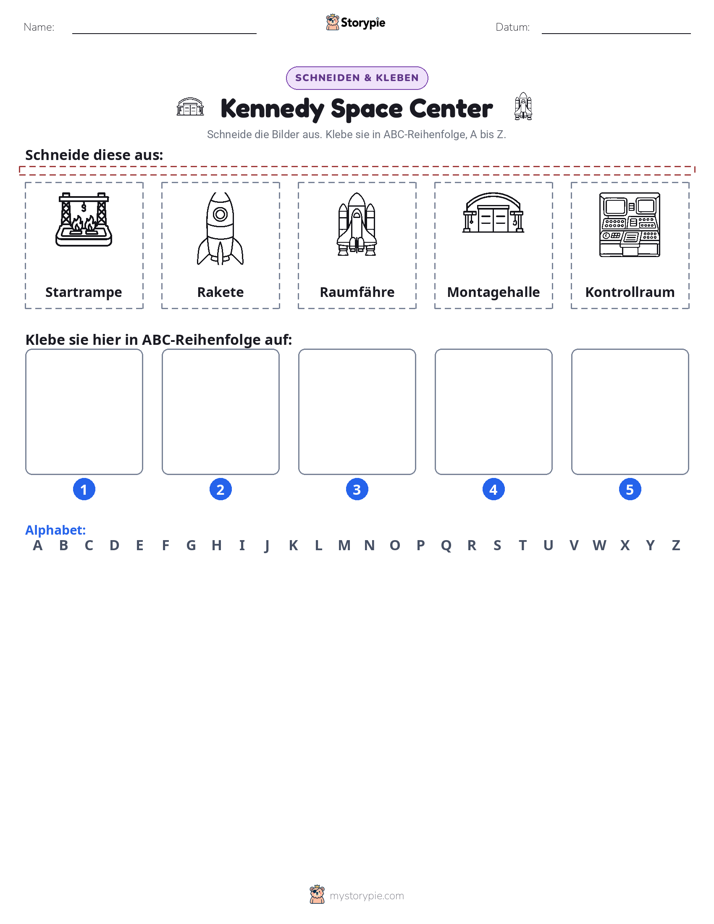 Schneiden & Einfügen Alphabet
