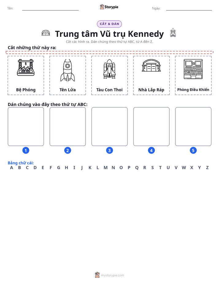 Cắt & Dán Chữ Cái