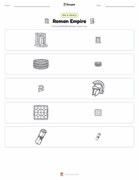 Roman Empire printable worksheet preview