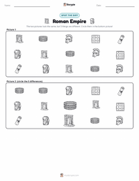 Roman Empire printable worksheet preview