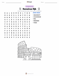 Romeinse Rijk afdrukbare werkblad voorbeeld