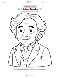 Vista previa de la hoja de trabajo imprimible de Michael Faraday