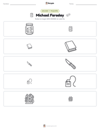 Vista previa de la hoja de trabajo imprimible de Michael Faraday