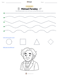 Michael Faraday druckbare Arbeitsblatt Vorschau