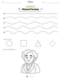 Michael Faraday afdrukbare werkblad voorbeeld