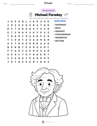Michael Faraday afdrukbare werkblad voorbeeld