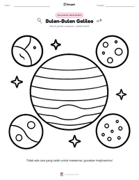 Prabaca lembar kerja cetak Bulan-Bulan Galilea
