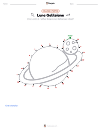 Anteprima della scheda stampabile di Lune Galileiane