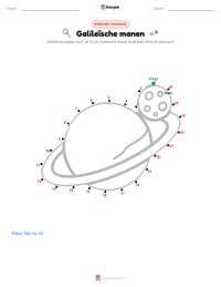 Galileïsche manen afdrukbare werkblad voorbeeld
