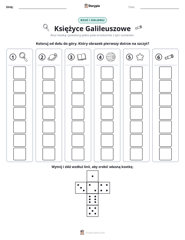 Rzuć i koloruj