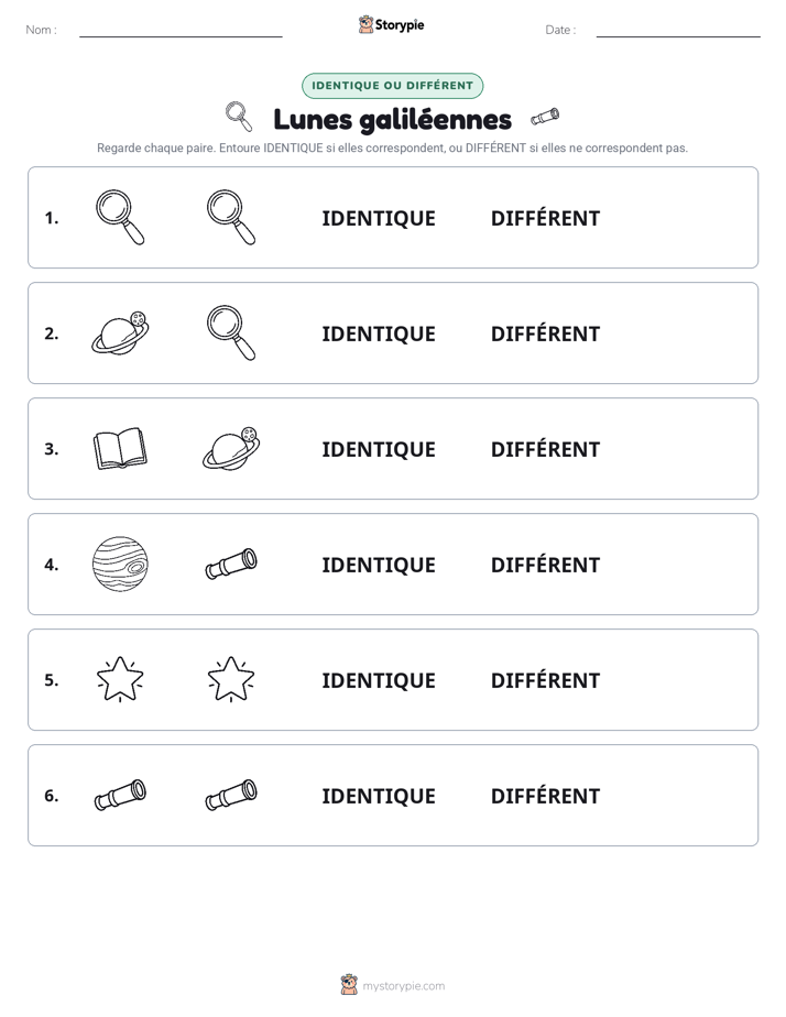 Identique ou Différent