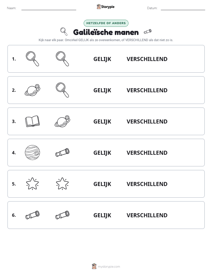 Zelfde of Verschillend