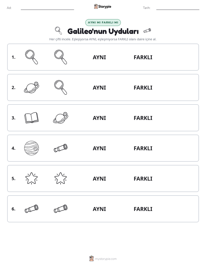 Aynı mı Farklı mı