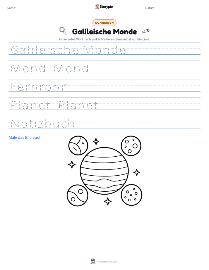 Schreibübung