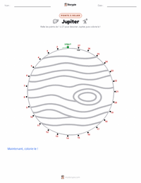 Aperçu de la feuille de travail imprimable Jupiter