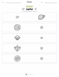 Jupiter printable worksheet preview