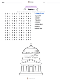 Podgląd drukowalnego arkusza ćwiczeń Jowisz