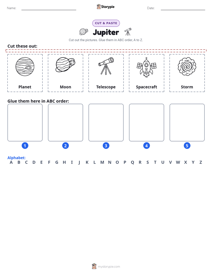 Cut & Paste Alphabet