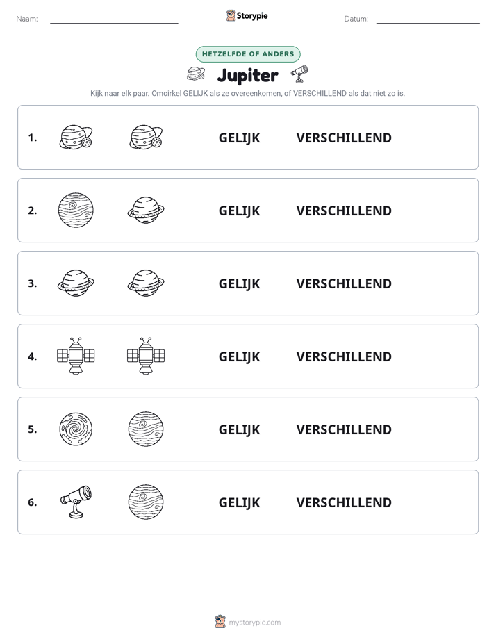 Zelfde of Verschillend