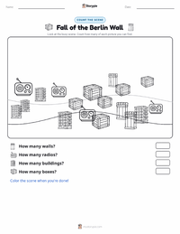 Fall of the Berlin Wall printable worksheet preview