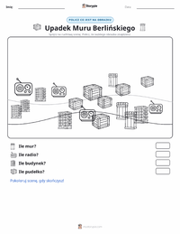 Podgląd drukowalnego arkusza ćwiczeń Upadek Muru Berlińskiego